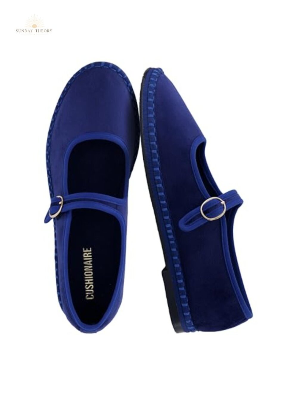Cushioned Memory Foam Mary Jane Ballet Flats Women's Adjustable Buckle